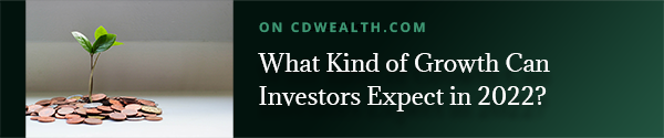 Promotion for an article titled What Kind of Growth Can Investors Expect in 2022?