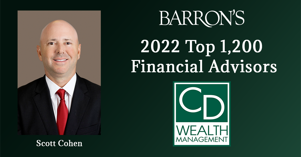 CD Wealth Management CEO Named to Barron’s ‘Top 1,200 Financial
