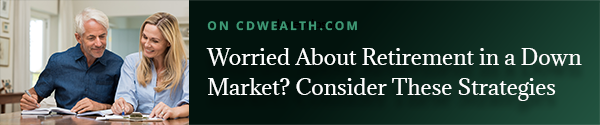 Promo for article titled Worried About Retirement in a Down Market? Consider These Strategies
