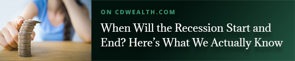 Promo for an article titled When Will the Recession Start and End? Here's What We Actually Know
