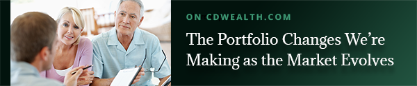 Promo for an article titled The Portfolio Changes We'e Making as the Market Evolves