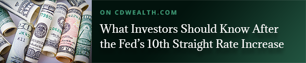 Promo for an article titled What Investors Should Know About the Fed's 10th Straight Rate Increase.