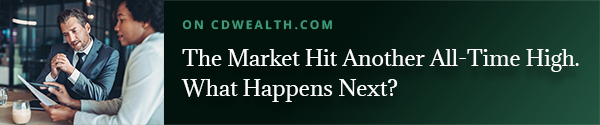 Promo for an article titled The Market Hit Another All-Time High. What Happens Next?

