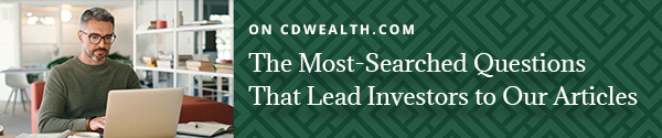 Promo for an article titled The Most-Searched Questions That Lead Investors to Our Articles.